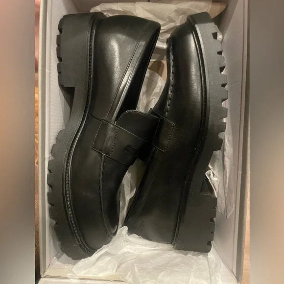 NEW! BNIB Vagabond Kenova Women’s Black Leather Black Leather Men's Loafers, 9 - Picture 6 of 8